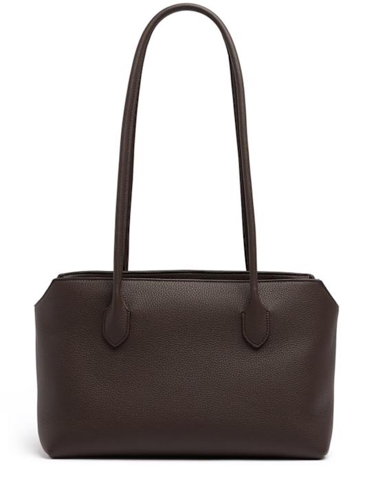 The Row: Terrasse grain leather shoulder bag - women_0 | Luisa Via Roma