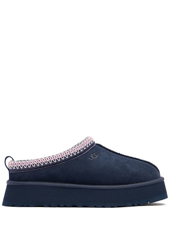 Ugg: 40mm Tazz II shearling platform loafers - Índigo Oscuro - women_0 | Luisa Via Roma