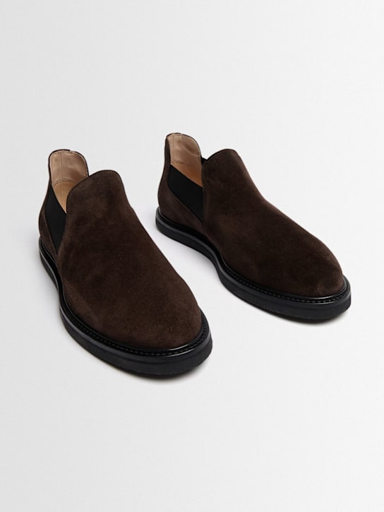 The Row: Loafer aus Wildleder "Parker" - Pepper - men_1 | Luisa Via Roma