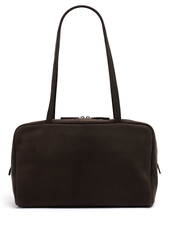 The Row: Astra bowling light nubuck shoulder bag - women_0 | Luisa Via Roma