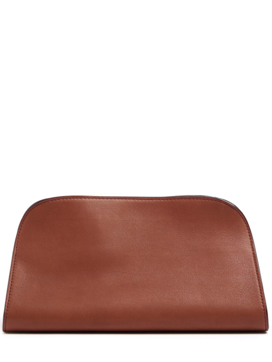 The Row: Peggy saddle leather clutch - women_0 | Luisa Via Roma