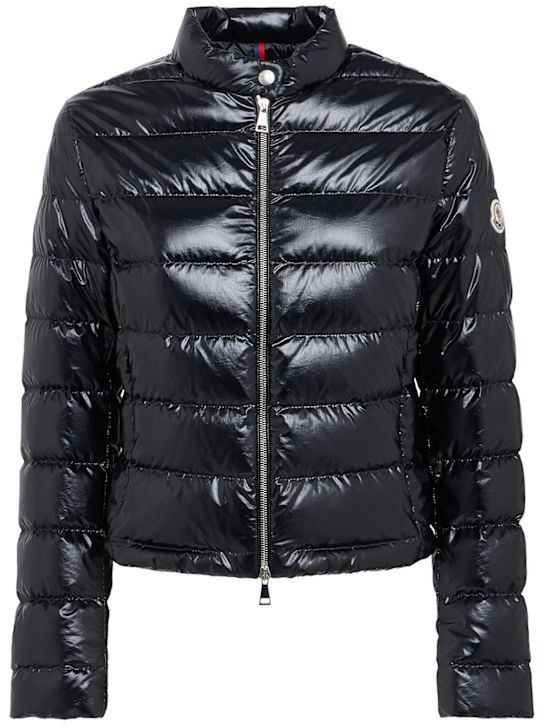 Moncler: Papillon nylon down jacket - Black - women_0 | Luisa Via Roma