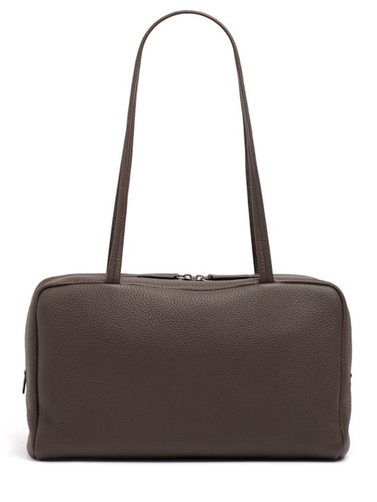 The Row: Astra bowling lux grain leather bag - women_0 | Luisa Via Roma