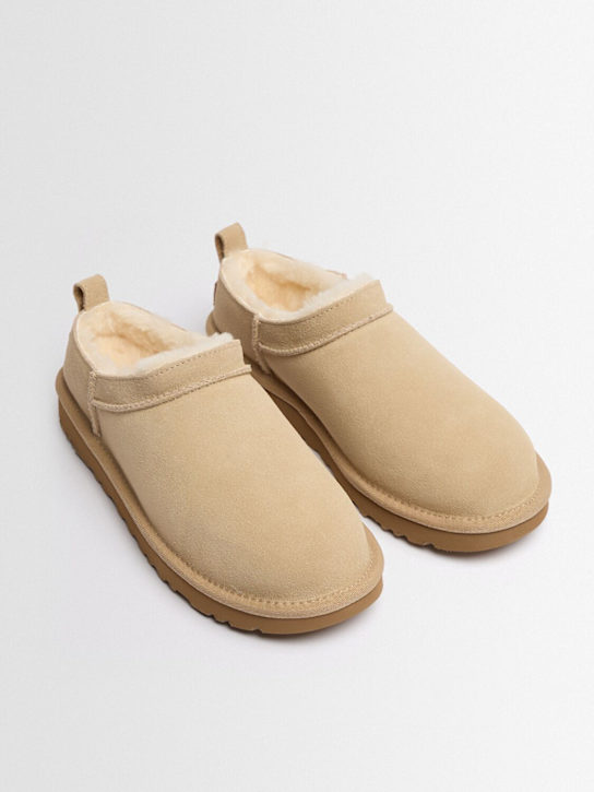 Ugg: Classic Micro shearling boots - Sand - women_1 | Luisa Via Roma