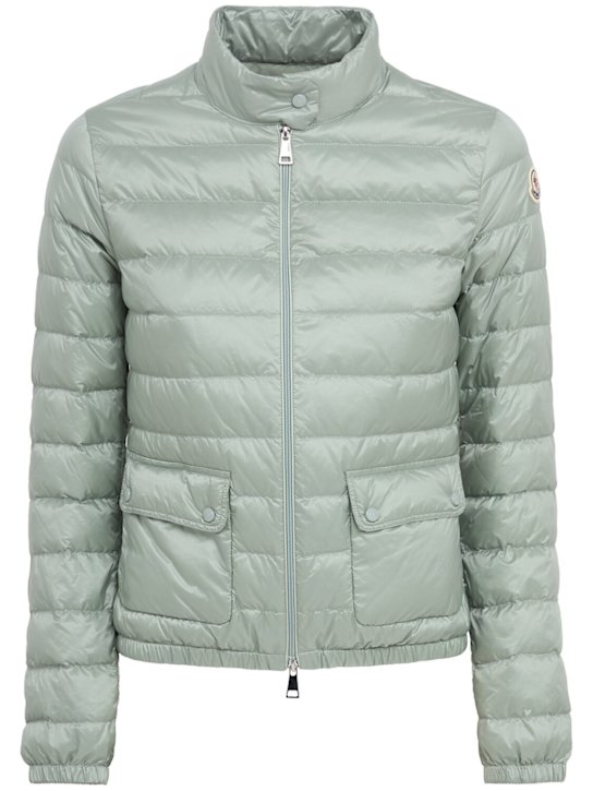 Moncler: Lans nylon down jacket - Grey - women_0 | Luisa Via Roma