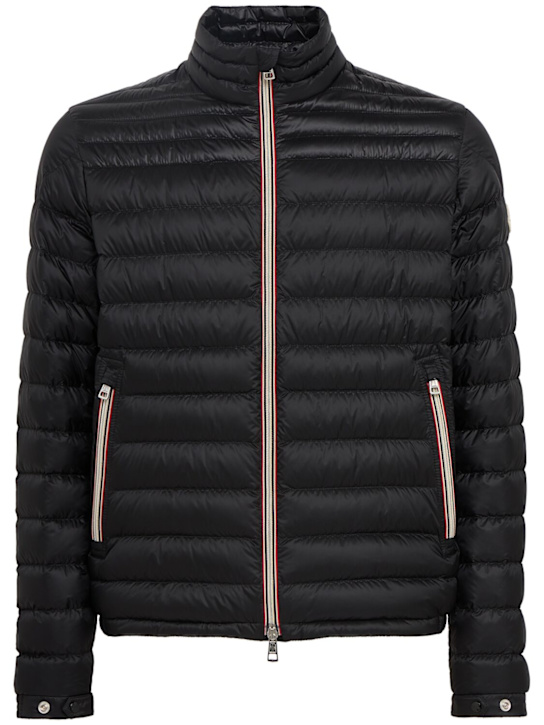 Moncler: Daniel尼龙羽绒飞行员夹克 - 黑色 - men_0 | Luisa Via Roma