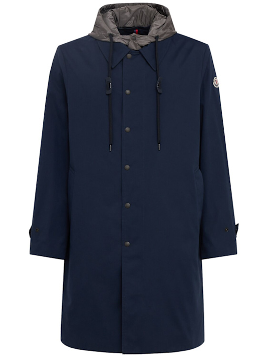 Moncler: Kervoyal tech down parka jacket - Navy - men_0 | Luisa Via Roma