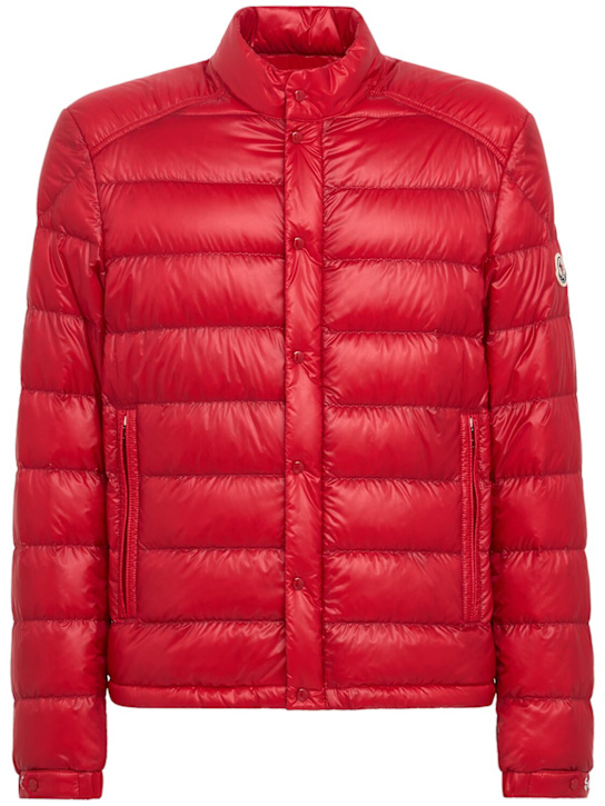 Moncler: Selves nylon down jacket - Red - men_0 | Luisa Via Roma