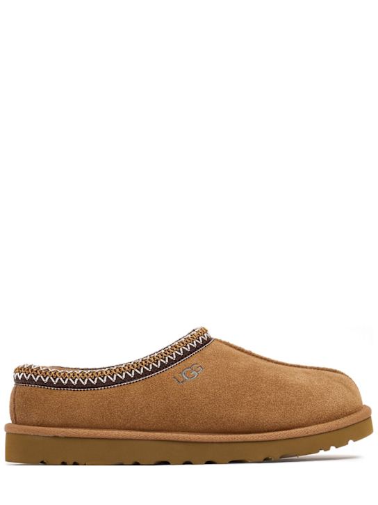 Ugg: Tasman II麂皮&剪羊毛乐福鞋 - 栗色 - men_0 | Luisa Via Roma