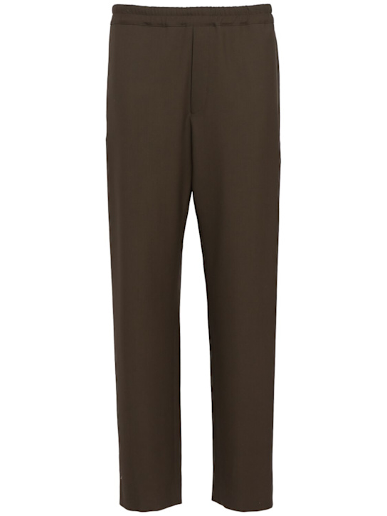 The Row: Ari fluid soft wool pants - men_0 | Luisa Via Roma