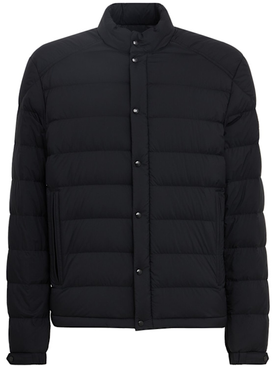 Moncler: Selves nylon down jacket - 黑色 - men_0 | Luisa Via Roma