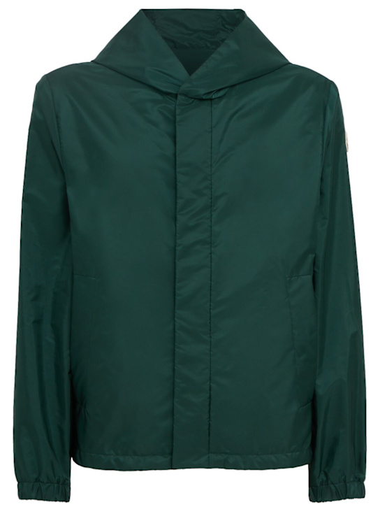 Moncler: Grandans nylon windbreaker jacket - 翠绿色 - men_0 | Luisa Via Roma