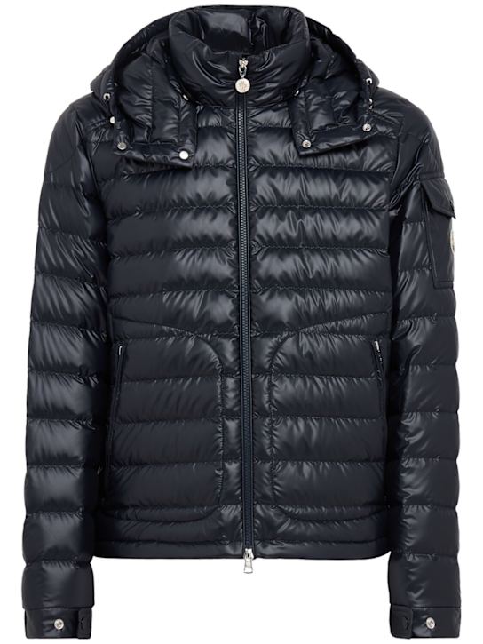 Moncler: Lauros tech down jacket - Dark Blue - men_0 | Luisa Via Roma