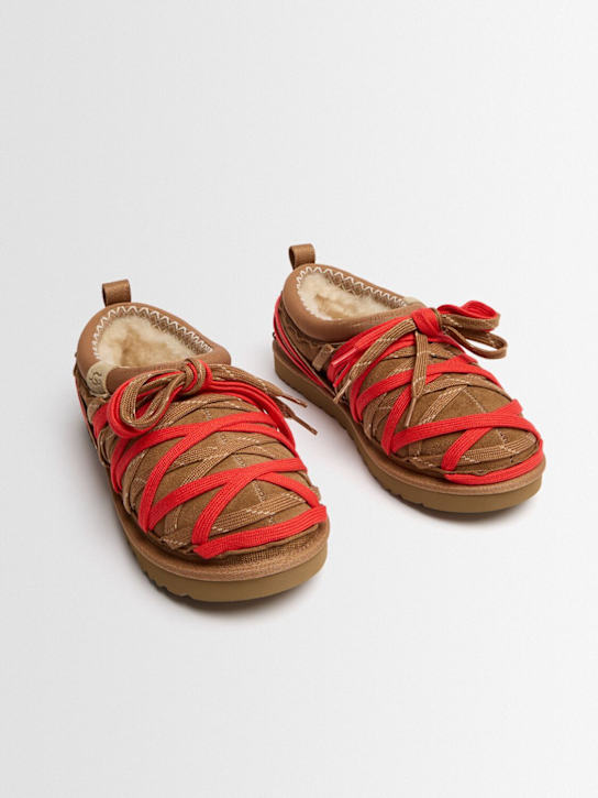 Ugg: Tasman lace-up loafers - Chestnut - men_1 | Luisa Via Roma