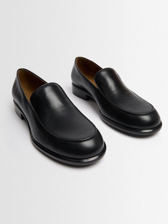 Khaite: 35mm Miles leather loafers - Black - women_1 | Luisa Via Roma
