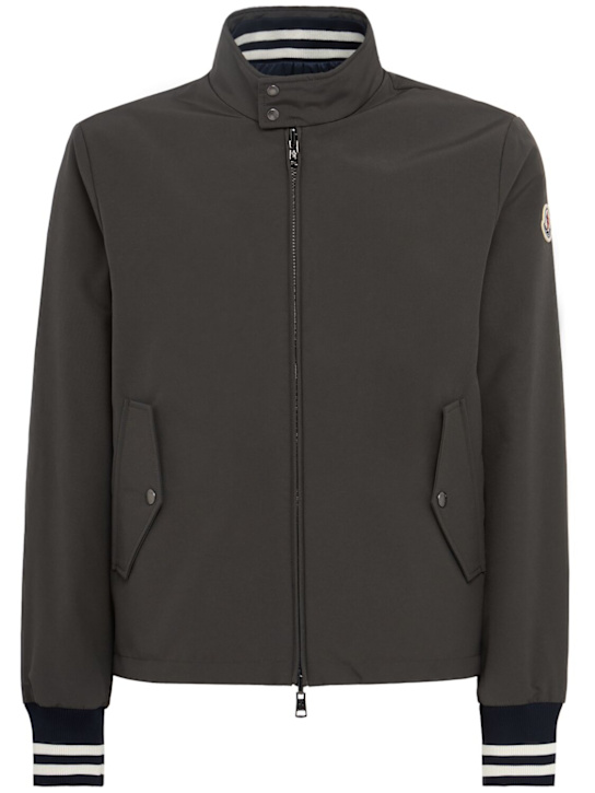 Moncler: Prieure reversible tech down jacket - Engine Grey - men_0 | Luisa Via Roma