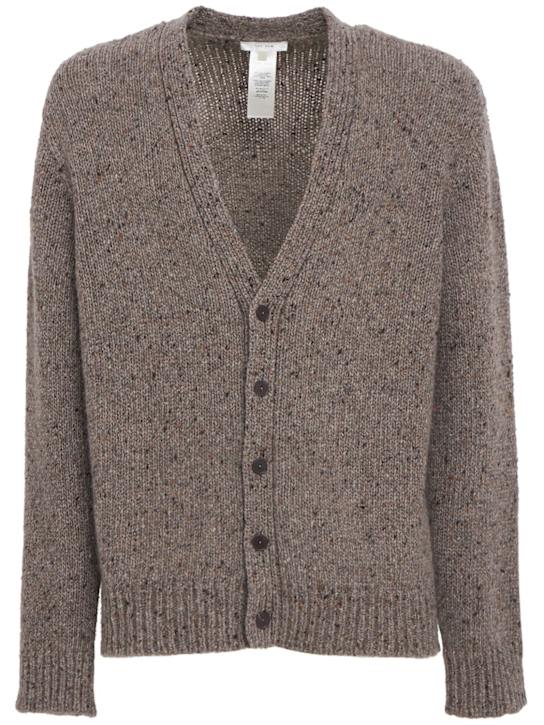 The Row: Hardy cashmere cardigan - Sepia - men_0 | Luisa Via Roma
