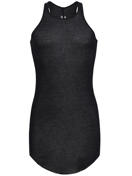 Basic rib viscose bland tank top - Rick Owens - Men | Luisaviaroma
