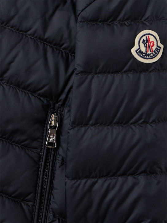 Moncler: Acorus nylon packable down jacket - Dunkelblau - kids-boys_1 | Luisa Via Roma