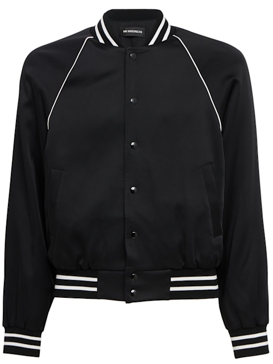 Ann Demeulemeester: Esko修身投手夹克 - 黑色 - men_0 | Luisa Via Roma