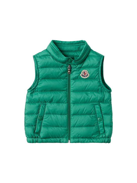 Moncler: New Amaury nylon packable down vest - Bright Green - kids-boys_0 | Luisa Via Roma