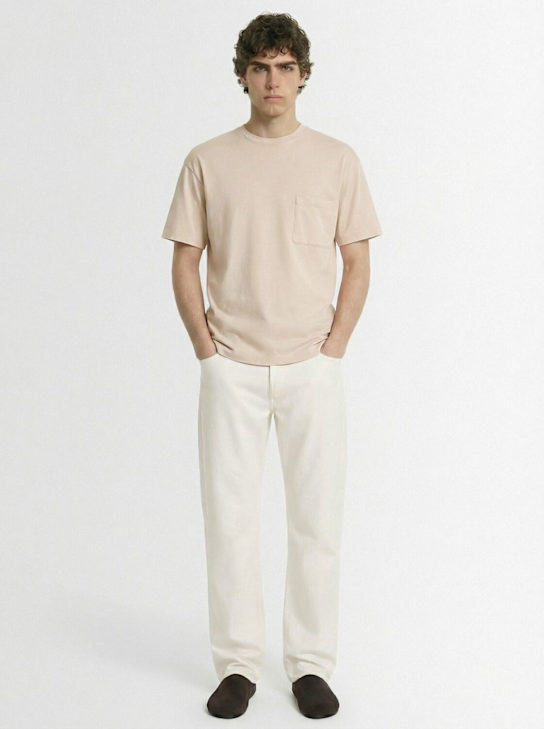 The Row: Niels soft cotton t-shirt - Ash Grey - men_1 | Luisa Via Roma