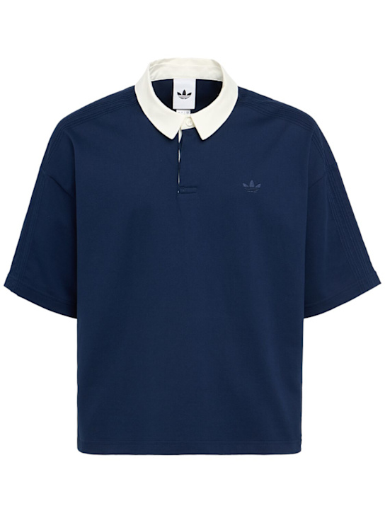 adidas Originals: Essentials polo - 蓝色 - men_0 | Luisa Via Roma