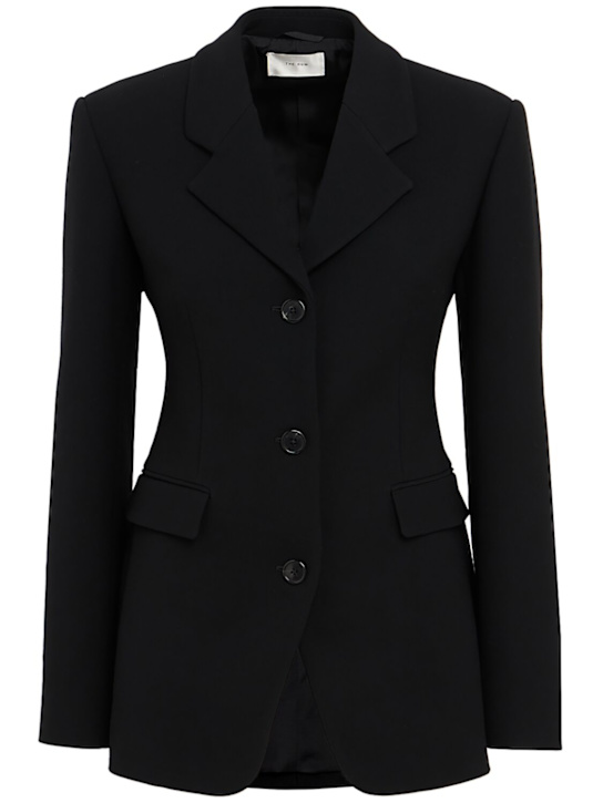 The Row: Fontana羊毛西服夹克 - 黑色 - women_0 | Luisa Via Roma