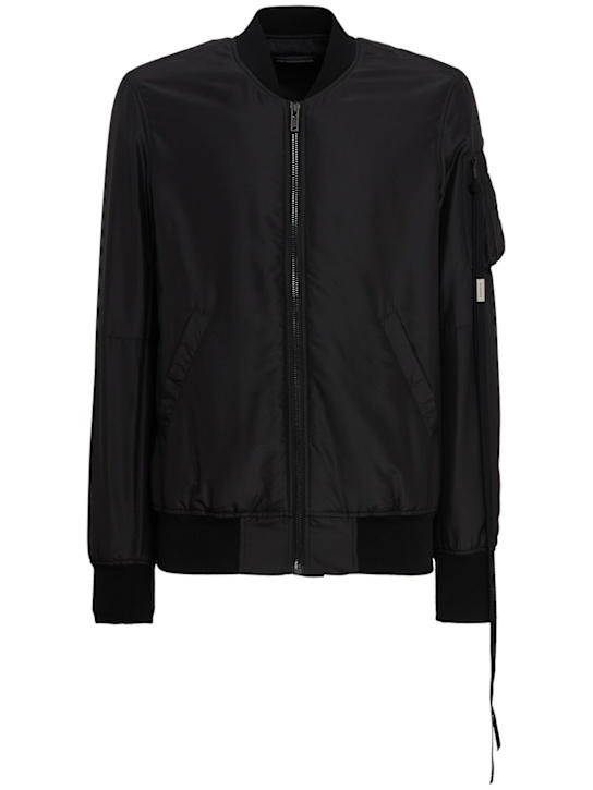 Ann Demeulemeester: Dries standard bomber jacket - Negro - men_0 | Luisa Via Roma