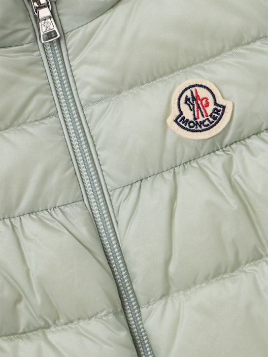 Moncler: Hiva nylon down vest - 绿色 - kids-boys_1 | Luisa Via Roma
