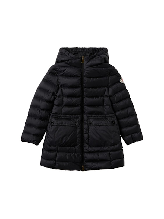 Moncler: Adile nylon down jacket - 黑色 - kids-girls_0 | Luisa Via Roma