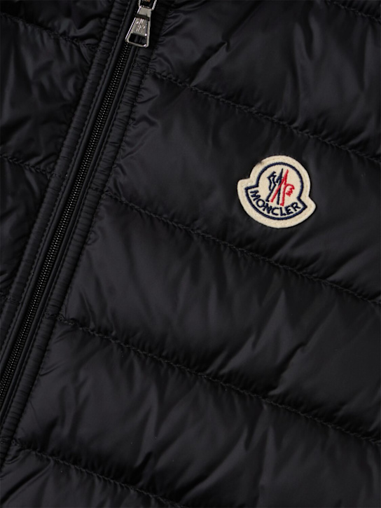 Moncler: Gui nylon packable down vest - Black - kids-boys_1 | Luisa Via Roma