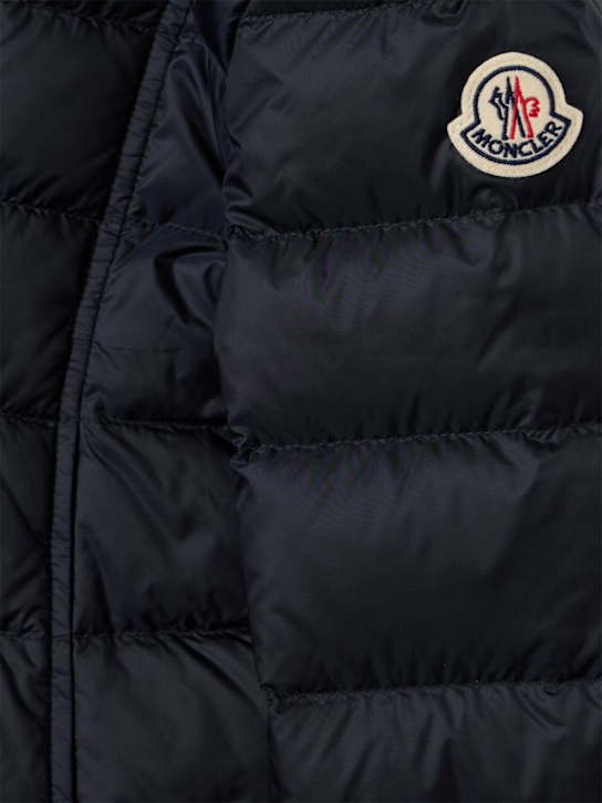 Moncler: Ayfer square-quilted nylon down jacket - Navy - kids-girls_1 | Luisa Via Roma