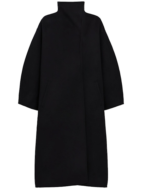 Diana Milkanova: Mia long coat - Nero - women_0 | Luisa Via Roma