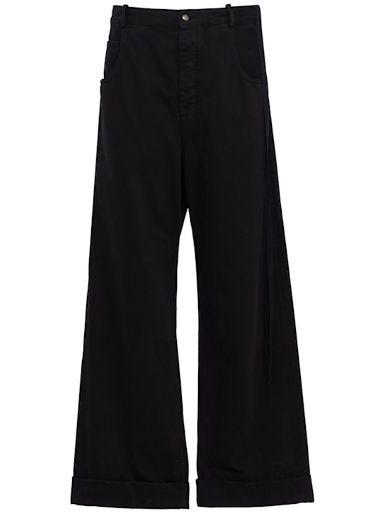 Ann Demeulemeester: Michael五个口袋舒适版型长裤 - 黑色 - men_0 | Luisa Via Roma