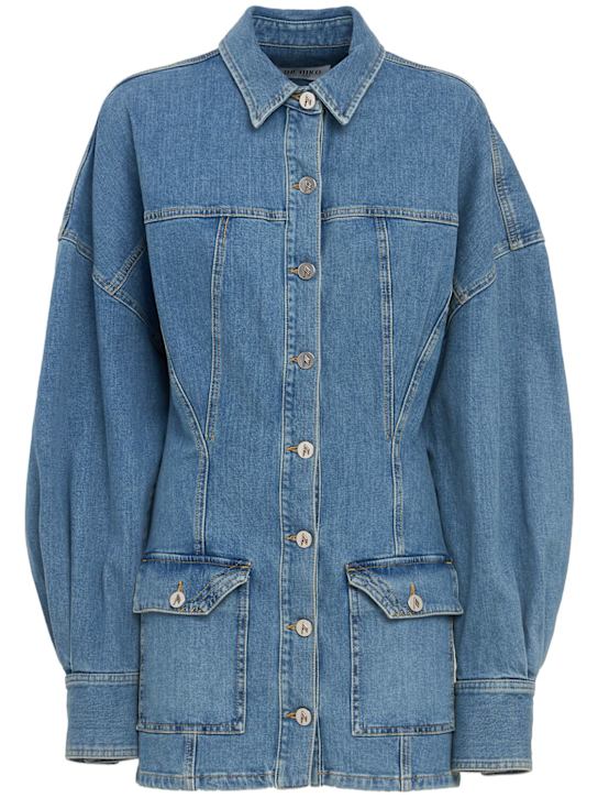 The Attico: 迷你牛仔连衣裙 - 蓝色 - women_0 | Luisa Via Roma