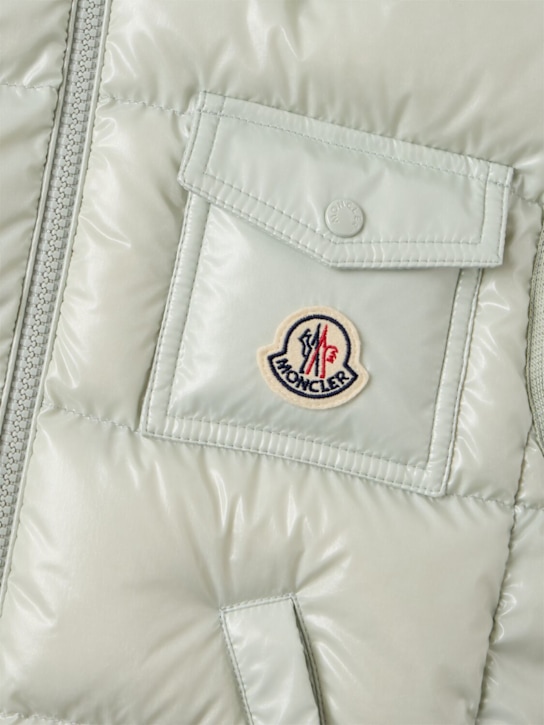 Moncler: Kamile nylon down vest - Light Green - kids-girls_1 | Luisa Via Roma