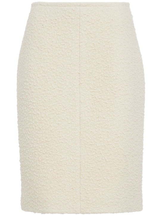 The Row: Jupe en mélange de laine Malva - Ivoire - women_0 | Luisa Via Roma