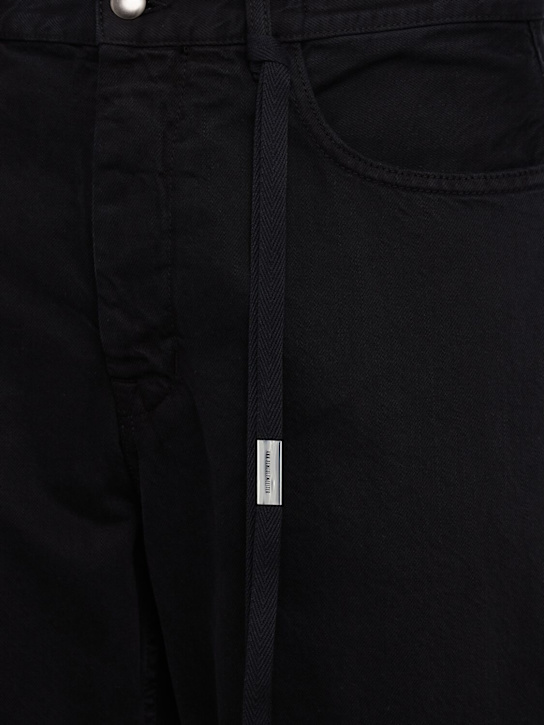 Ann Demeulemeester: Modes 5-pocket high waist straight pants - Noir - men_1 | Luisa Via Roma