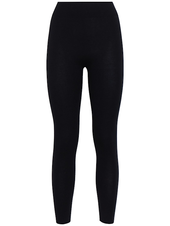 The Row: Mimika stretch viscose leggings - ブラック - women_0 | Luisa Via Roma