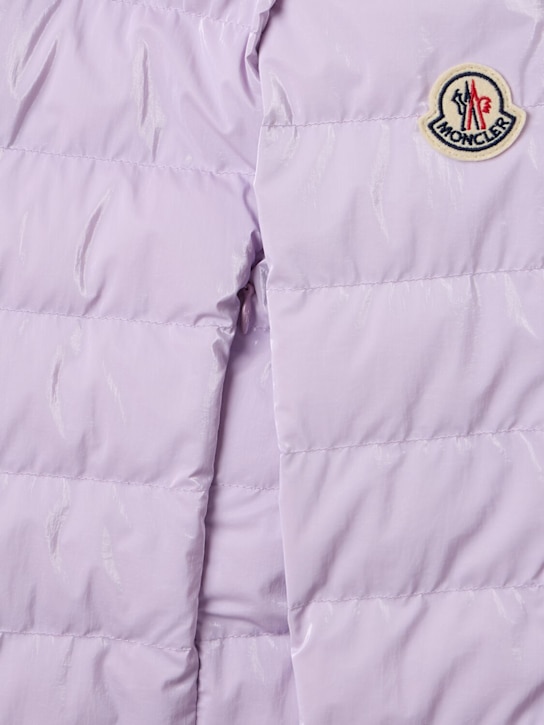 Moncler: Chemile nylon down jacket - Lila - kids-girls_1 | Luisa Via Roma