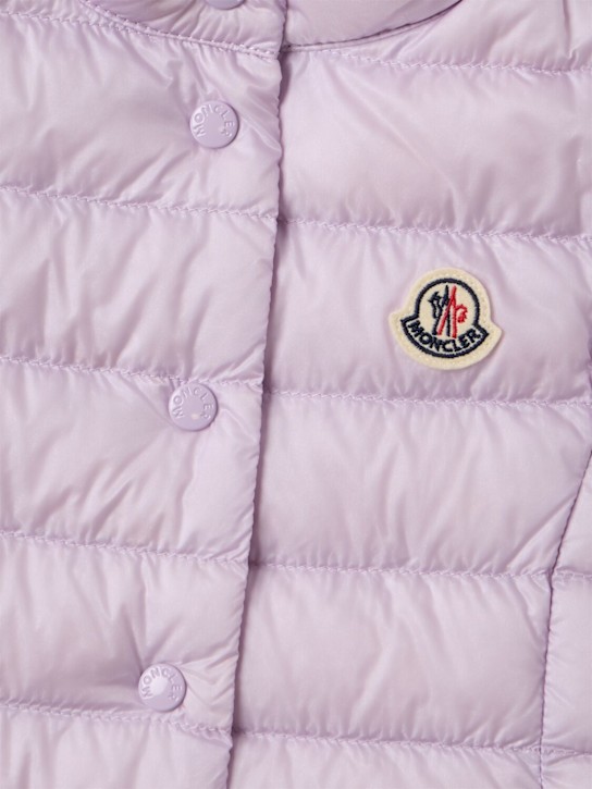 Moncler: Liane packable nylon down vest - 丁香紫 - kids-girls_1 | Luisa Via Roma
