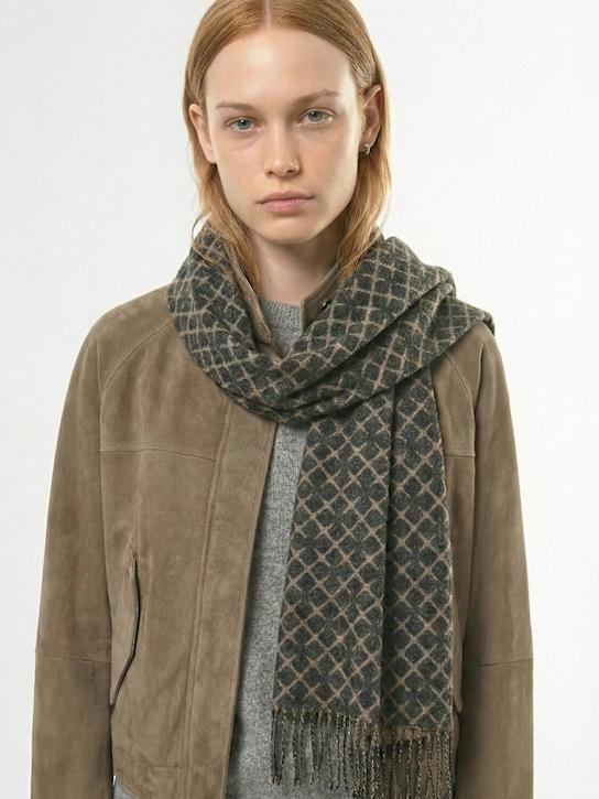 By Malene Birger: Ortega wool & cashmere scarf - Heather Grey - women_1 | Luisa Via Roma