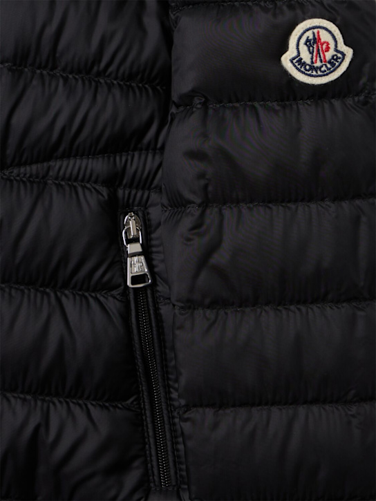 Moncler: Acorus nylon packable down jacket - Black - kids-boys_1 | Luisa Via Roma