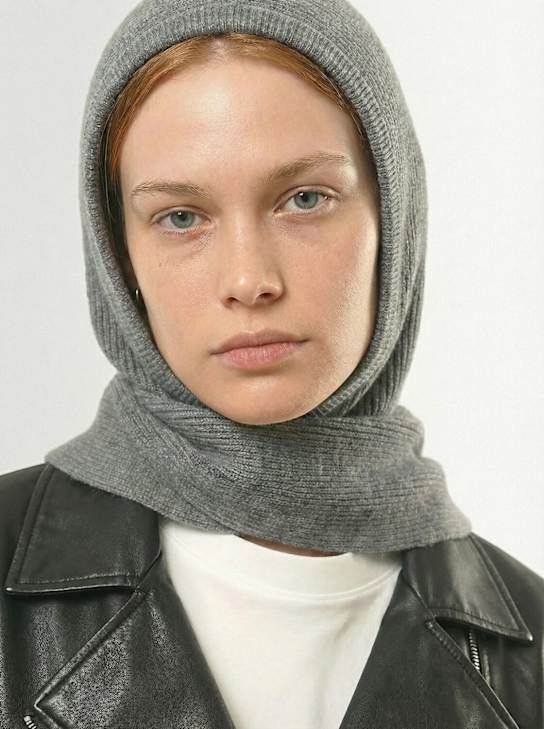 By Malene Birger: Florea wool blend scarf - Heather Grey - women_1 | Luisa Via Roma