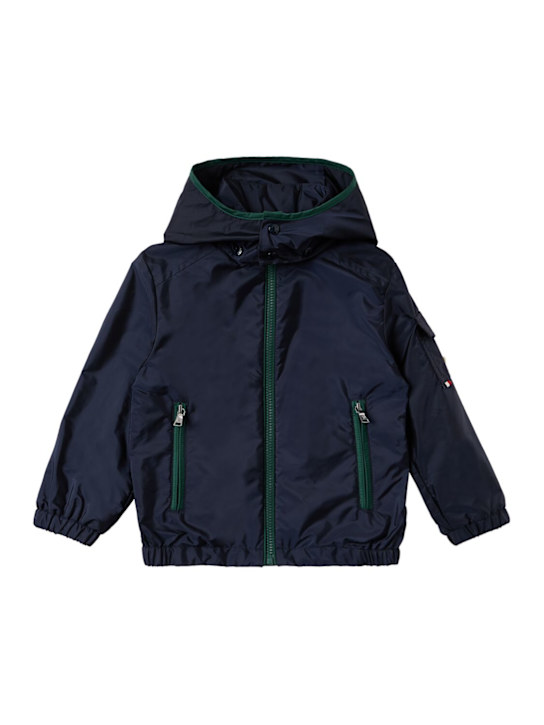 Moncler: Banu nylon rain jacket - Navy - kids-boys_0 | Luisa Via Roma