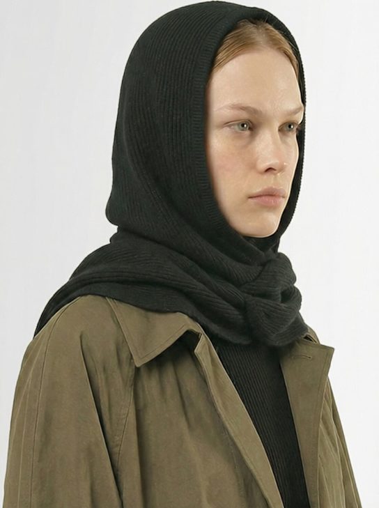 By Malene Birger: Florea wool blend scarf - Black - women_1 | Luisa Via Roma