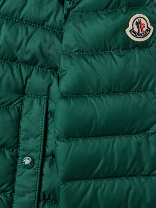 Moncler: Dilar nylon down jacket - Green - kids-boys_1 | Luisa Via Roma
