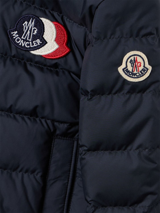 Moncler: Hakan tech down jacket - 海军蓝 - kids-boys_1 | Luisa Via Roma