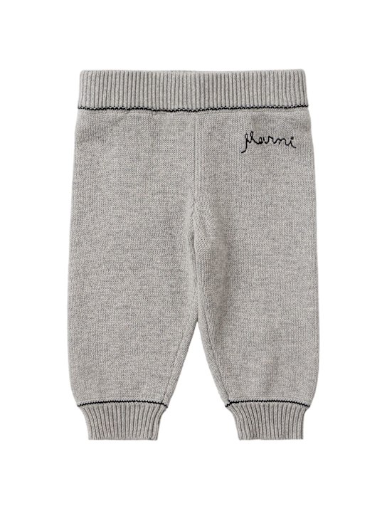 Marni Junior: Cotton logo sweatpants - Grey - kids-boys_0 | Luisa Via Roma
